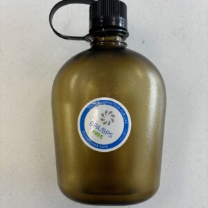 Nalgene Tritan Canteen in Coyote color. BPA/BPS Free, dishwasher safe, guaranteed for life.